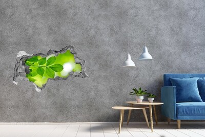 Samoprzylepna dziura na ścianę Zielona oaza w betonie