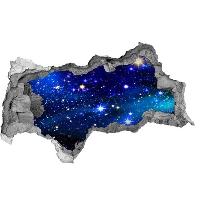 3D muursticker gescheurde muur Ruimte Gat in de Muur