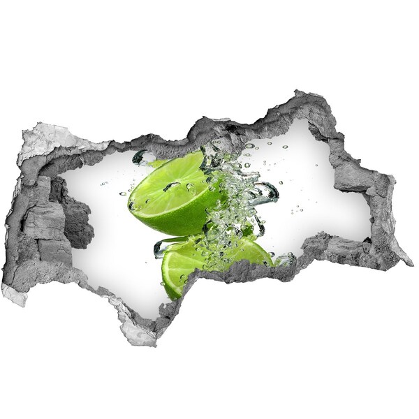 Naklejka dziura na ścianę beton Orzeźwiający koktajl cytrynowy