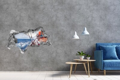 Foto zdjęcie dziura na ścianę Rejs po morzu