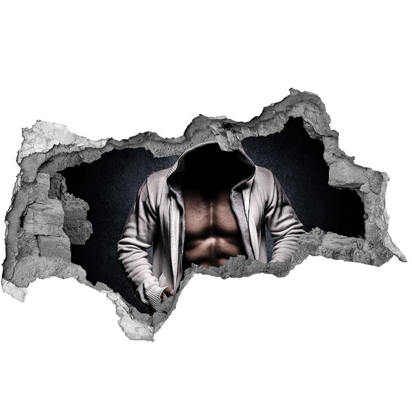 Samoprzylepna dziura na ścianę Mocny trening w stylu urbanowym