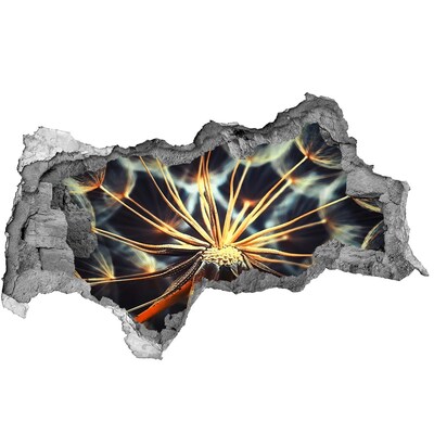 Samoprzylepna dziura naklejka Kwiat z ognia