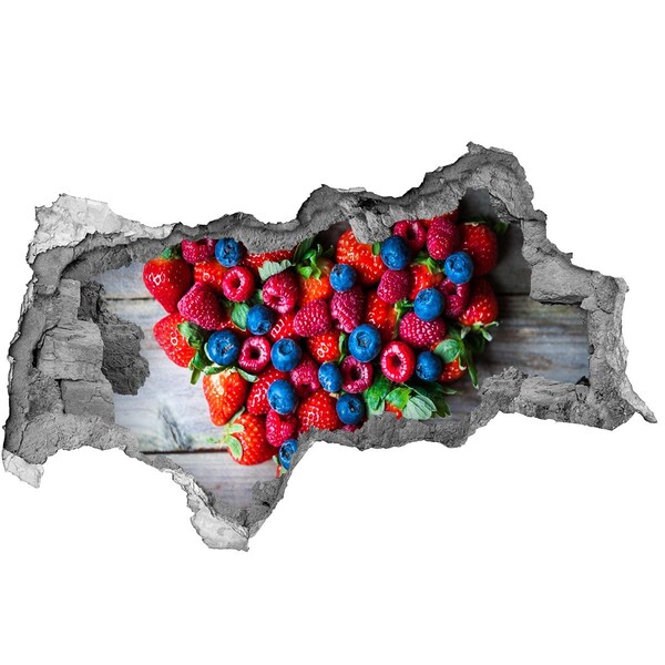 Wandsticker 3D doorkijk Fruitparadijs