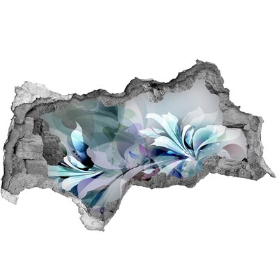 Samoprzylepna dziura naklejka Kwiatowa iluzja w betonie
