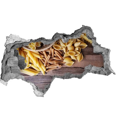 Samoprzylepna naklejka Makaron w dziurze w ścianie