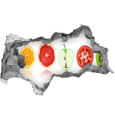 Samoprzylepna naklejka Owocowa iluzja w betonie