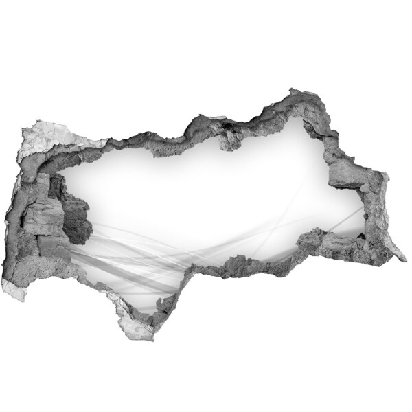 Dziura 3d fototapeta na ścianę Zniszczona ściana z widokiem na przestrzeń