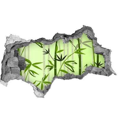 Samoprzylepna dziura naklejka beton Zielony las bambusowy