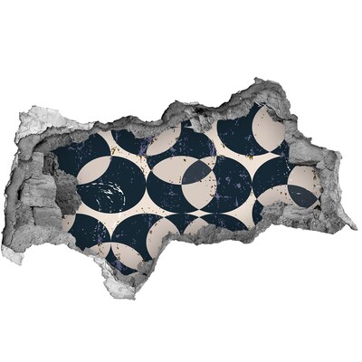 3D muursticker gescheurde muur Modern ontwerp voor een gat in de muur