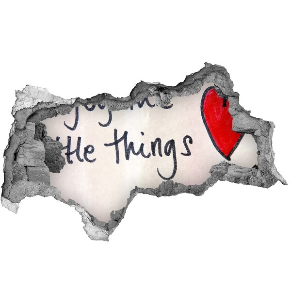 Fototapeta dziura na ścianę Zniszczona ściana z napisem