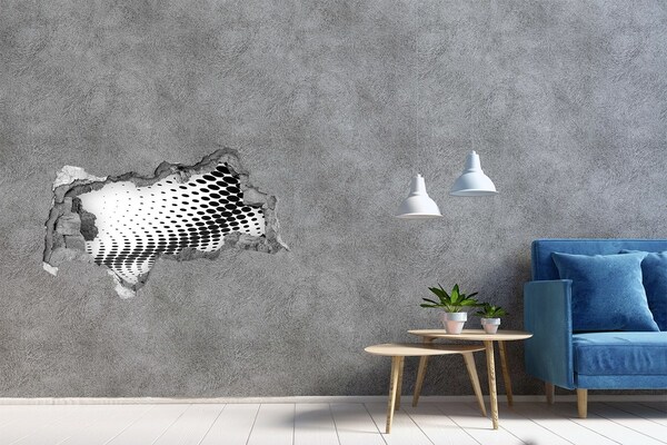 Fototapeta dziura na ścianę Wirtualna przestrzeń w dziurze