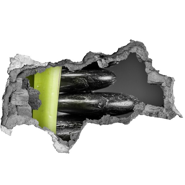 Wandsticker 3D doorkijk Een kasteel in ruïnes