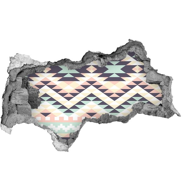 Wandsticker 3D doorkijk Een groen bos vol bloeiende bloemen