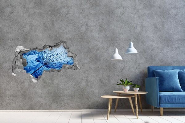 3D muursticker gescheurde muur Een verfrissende citrusaanblik