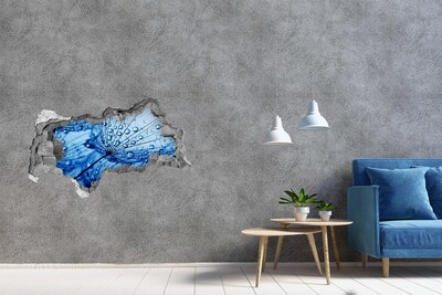 3D muursticker gescheurde muur Een verfrissende citrusaanblik