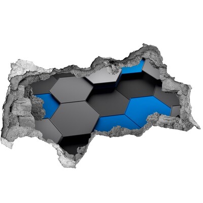 3D muursticker gescheurde muur Kosmische diepte
