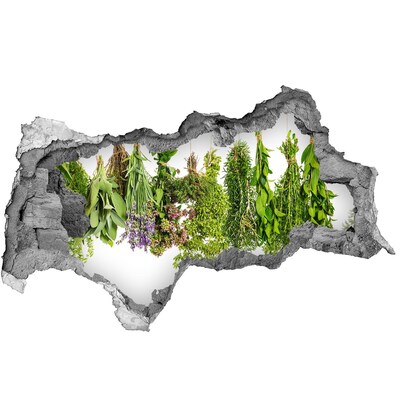 Zelfklevende 3D wandsticker illusie Lavendelbloemen in het ochtendlicht