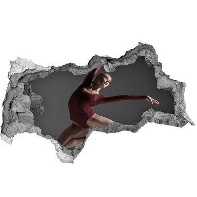 Foto zdjęcie dziura na ścianę Taniec w zniszczonej ścianie