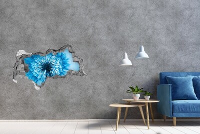 3D sticker gat in stenen muur Fruit in een gat in de muur