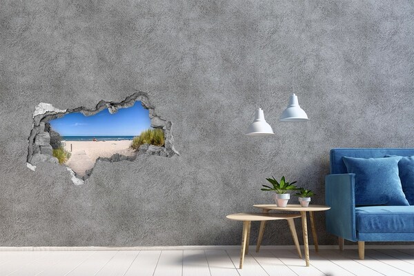 naklejka fototapeta 3D widok Plaża nad morzem