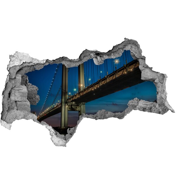 Wandsticker 3D doorkijk Tunnel in de bergen