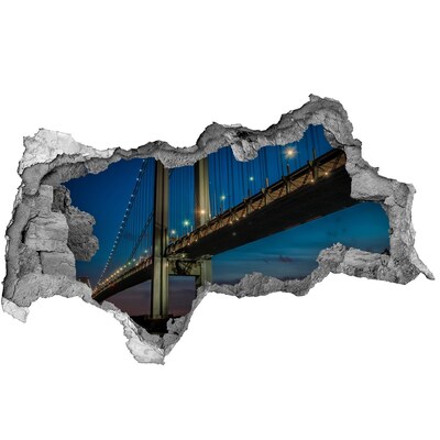 Wandsticker 3D doorkijk Tunnel in de bergen