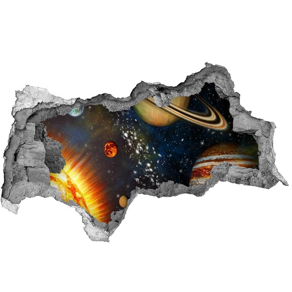 Foto zdjęcie dziura na ścianę Kosmiczna eksplozja