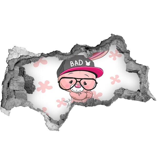 Samoprzylepna naklejka na ścianę Zajączek w kapeluszu