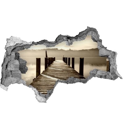 Wandsticker 3D doorkijk Een bloemenparadijs te midden van de cactussen.