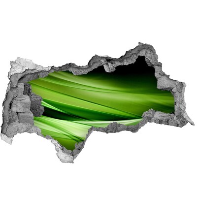 Wandsticker 3D doorkijk Kleurrijke kolibries in een gat in de muur