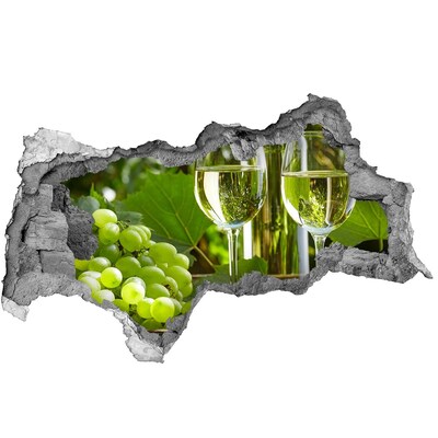 Zelfklevende 3D wandsticker illusie Koffie met bonen