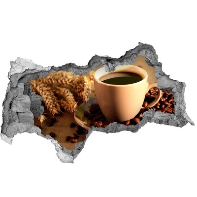 Samoprzylepna naklejka Kawa z ziarnami