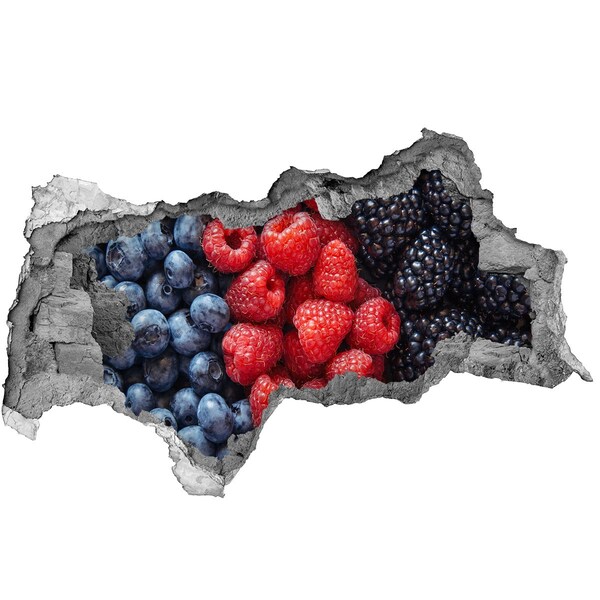 Samoprzylepna naklejka beton Owocowy raj w murze