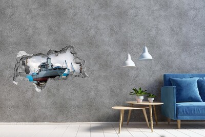 Fototapeta dziura na ścianę Statek w stoczni