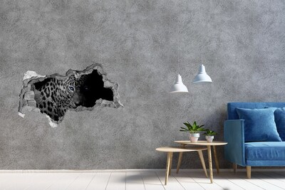 3D muursticker gescheurde muur Historische kerk in de stad