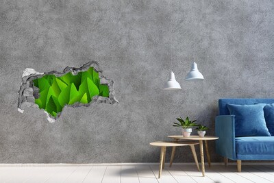 3D muursticker gescheurde muur Wijngaarden in de zon