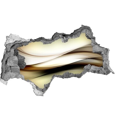 Samoprzylepna dziura na ścianę Abstrakcyjny krajobraz w dziurze w ścianie