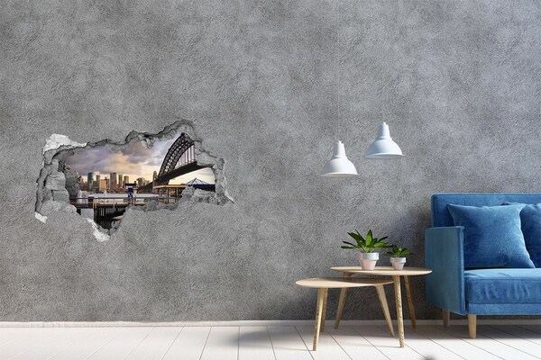 Fototapeta dziura na ścianę 3d Widok na Sydney