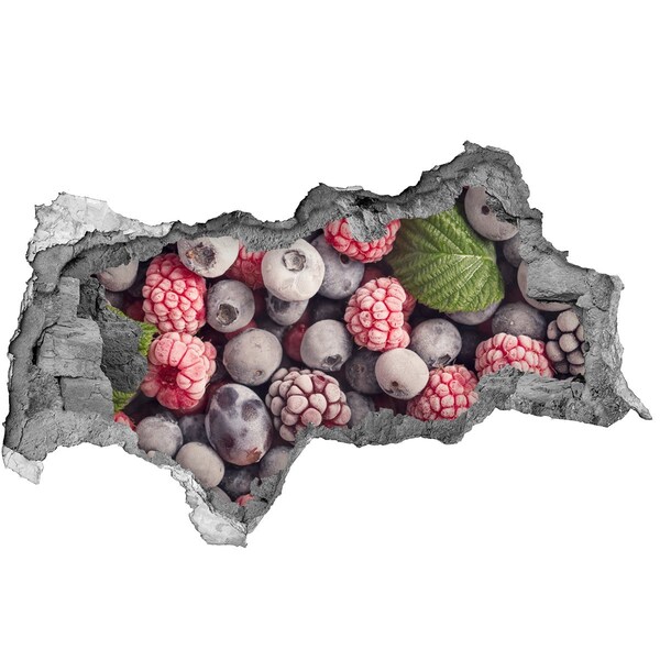 Samoprzylepna naklejka Owocowy raj w dziurze w ścianie