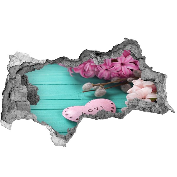 Samoprzylepna dziura na ścianę Serce pełne miłości