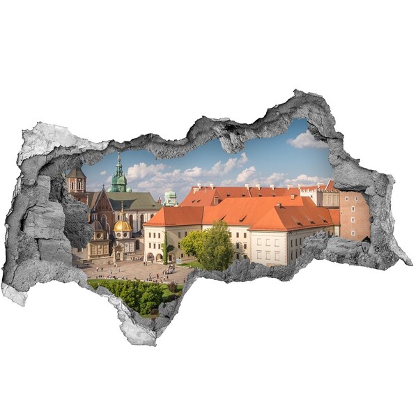 Naklejka 3D dziura samoprzylepna Krakowskie Stare Miasto