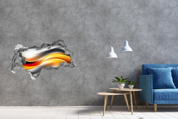 naklejka fototapeta 3D widok Przełom kolorów w betonie