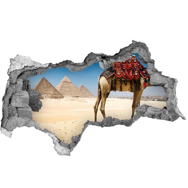 3D muursticker gescheurde muur Gebroken spiegelwand