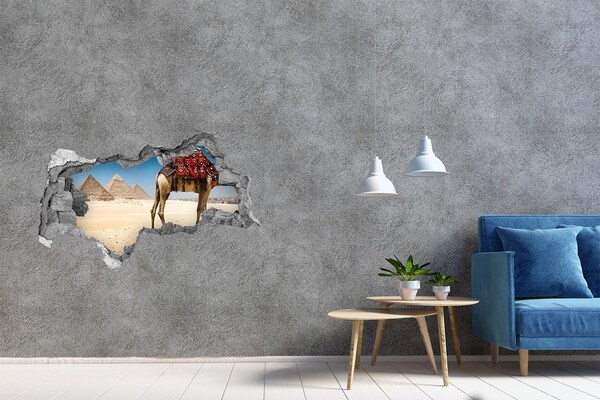 3D muursticker gescheurde muur Gebroken spiegelwand