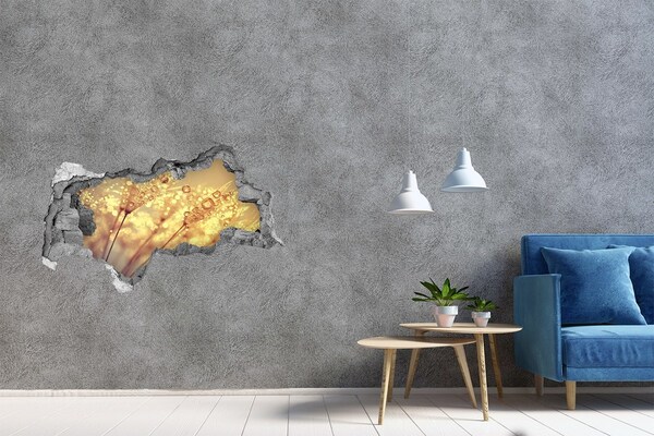 Wandsticker 3D doorkijk Tropisch paradijs achter de muur