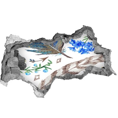 Dziura 3d foto tapeta naklejka Tajemnicza oaza w dżungli