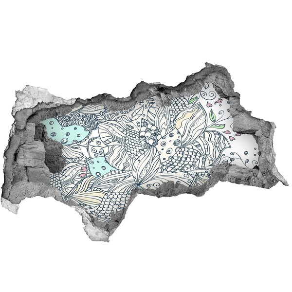 Fototapeta dziura na ścianę 3d Kolorowy świat natury