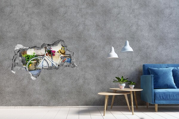 Zelfklevende 3D wandsticker illusie Vlinders in de bloementuin