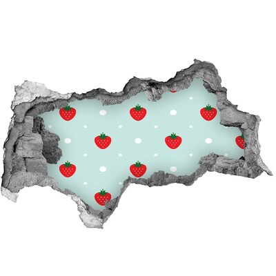 3D muursticker gescheurde muur Ontsnapping uit het bamboebos