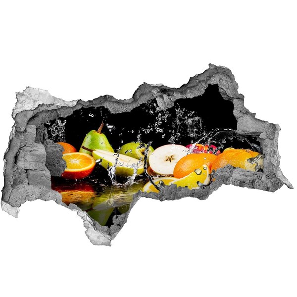 Samoprzylepna dziura na ścianę Owocowy raj w dziurze w ścianie